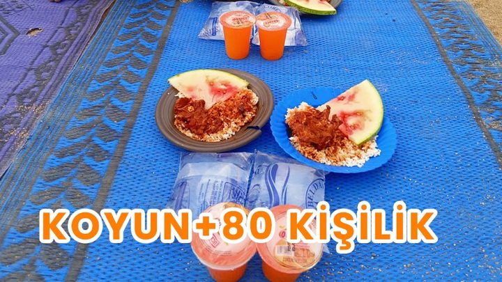 YEMEKLİ KURBAN 80 KİŞİLİK